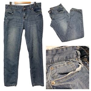 Rue21 Blue Denim Straight Leg Jeans | Women’s 11/12 | Worn-In